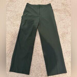 Joie Dark Green Wide Leg Pants 12 Olive Work Trousers
